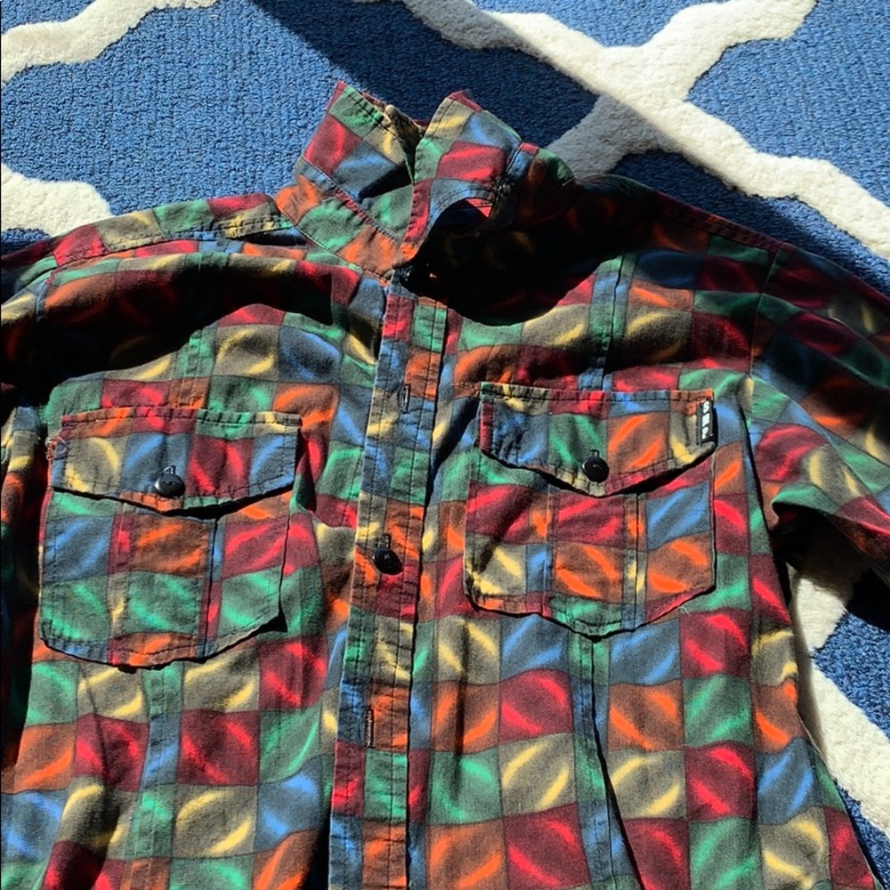 Disco Tile button down